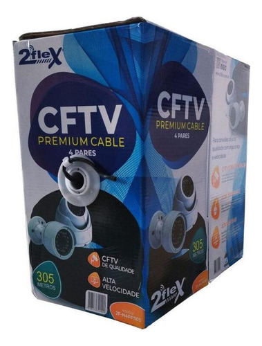 Cabo Cftv Premium 4 Pares Cabo Cftv Premium 4 Pares