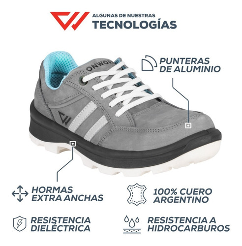 Imagen 6 de 9 de Zapatilla De Seguridad - Calzado Conwork Linea Origen 641za