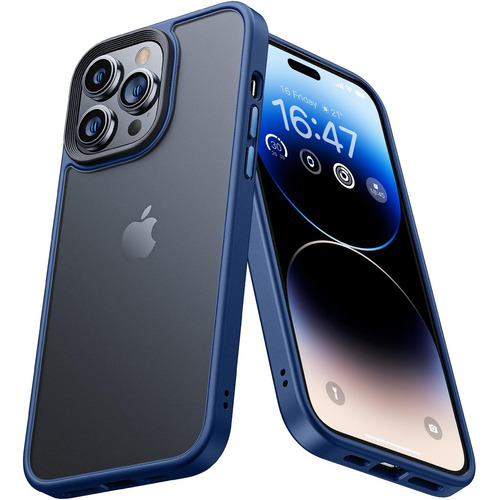 Funda Anngelas Para iPhone 14 Pro Max Blue