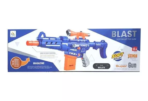 Lançador De Dardos Nerf Metralhadora Automática +40 Dardos