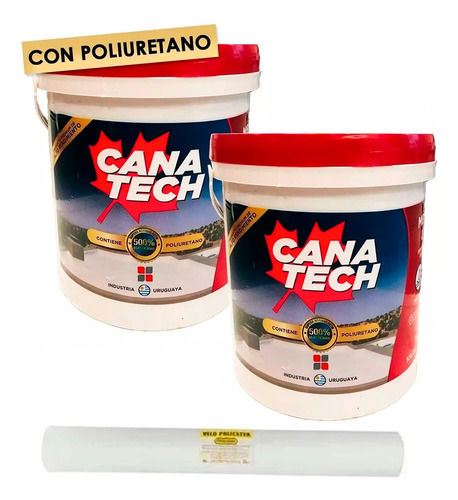 Canatech Membrana Liquida Con Poliuretano 20 + 20 Kg + Manta