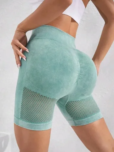 Biker Short Deportivo Push Up - Verde Menta Ref. 4085