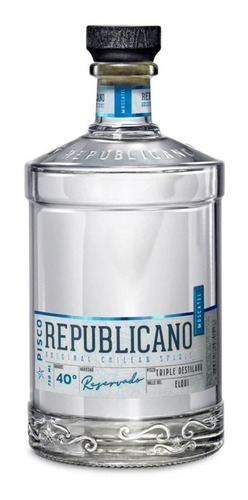 Pisco Republicano Triple Destilado 40° Reservado 750ml