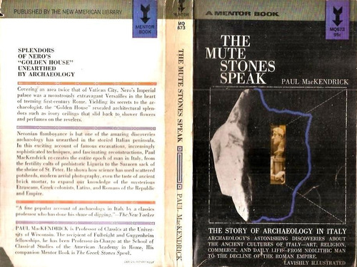 The Mutes Stones Speaks Story Archaeology Italy Mac Kendrick