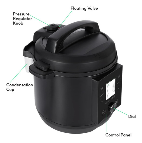 Olla A Presión Chef Iq Smart De 6 Cuartos De Galón Con 10 Fu