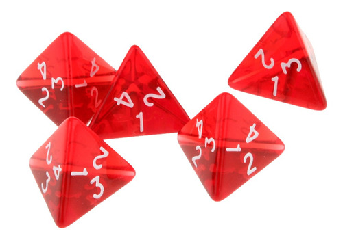 Paquete De 15 Pcs Dados De Gema Acrílico D4 Para Dnd Juego