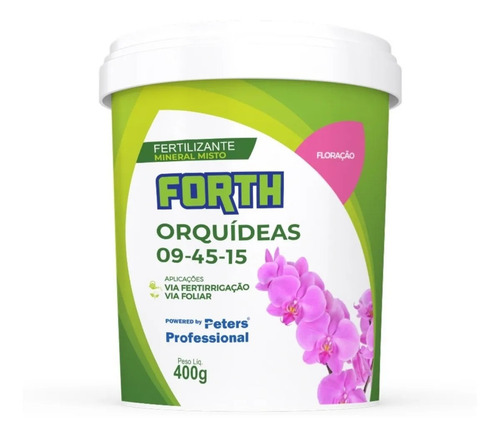 Imagem 2 de 6 de Adubo Forth Orquídeas Manutenção E Floração 400gr
