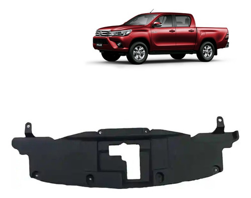 Cubre Radiador Superior Para Toyota Hilux 2.4 2016 Al 2020