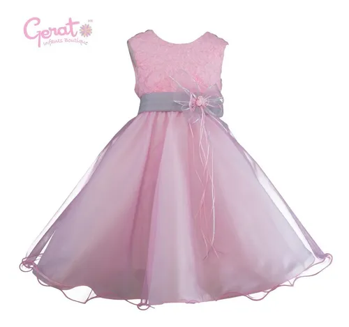 Vestido Gerat De Graduacion Niñas Rosa Pastel | Meses sin intereses