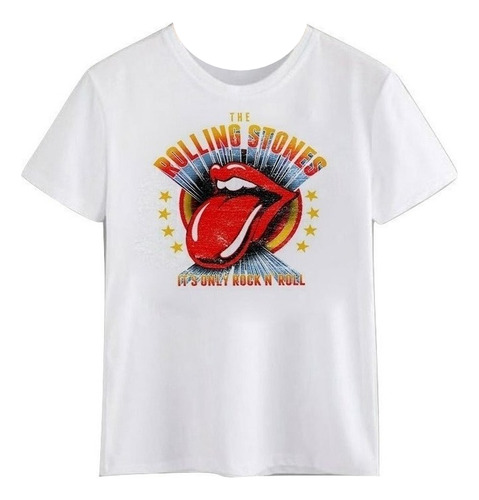 Polera Rolling Stone Only Rock N Roll Unisex Hombre Mujer