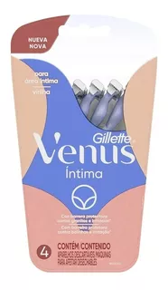 Gillette Venus Íntima Pack Con 4 Rastrillos Desechables