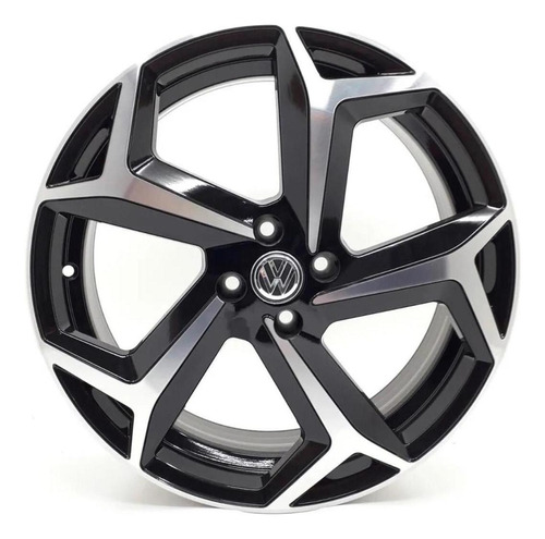 Kit 4 Rodas Aro 17x7 Vw Polo R-line 2020 4x100 Bd Krmai S23