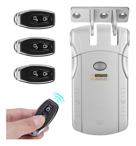 Cerradura Electrónica Wafu, Mando A Distancia Inalámbrico Si