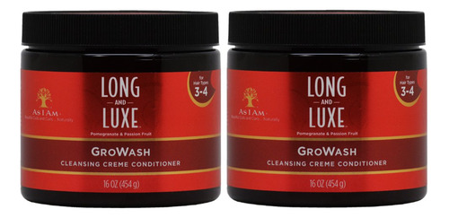 As I Am Long & Luxe Growash - Acondicionador De Crema Limpia
