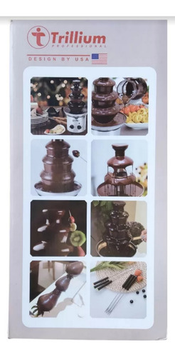 Fuente De Chocolate Cascada 4 Niveles Fondue Trillium Profes