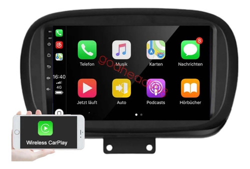 Zk Radio Android 2+32 Carplay Inalámbrico Fiat 500x