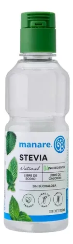 Stevia Liquida 125ml Manare/ Endulzante Sin Calorías