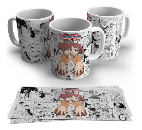 Ako Y Riko Suminoe Kiss X Sis Taza Anime Personalizada 7