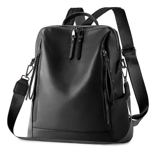 Mochila Para Mujer Cuero Pu,mochila De Viaje Casual Mochila
