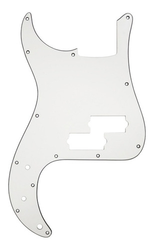 Pickguard Sambong M17-z Blanco Tipo Precision Bass Zurdo