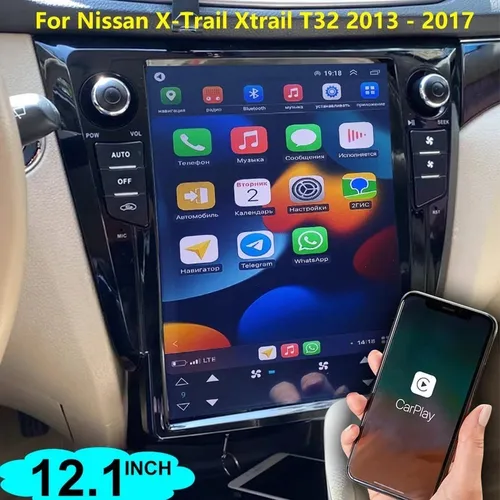Radio Android Nissan Xtrail Qashqai 2013-2017 12 PuLG Tablet