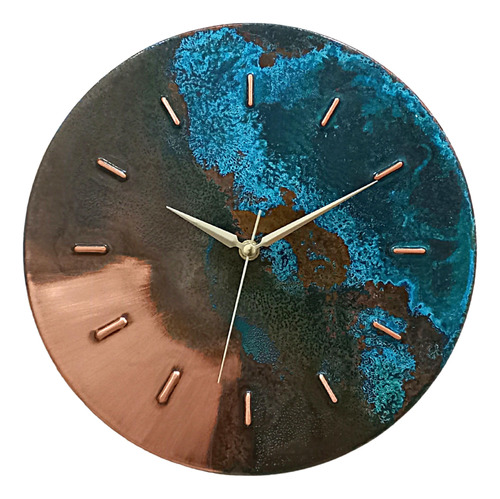 Copper Empire Reloj De Pared Moderno De 12 Pulgadas, Color T