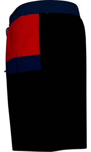 Pantaloneta De Baño Negra Con Cordón Tommy Hilfiger