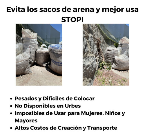 Barrera, Sacos Vs Inundaciones 12 Pzs Stopi Esmeralda Plus