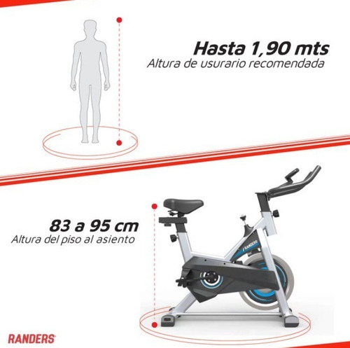 Imagen 3 de 8 de Bicicleta Spinning Arg-865sp Mundo Gym