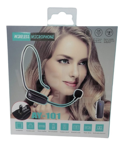 Micrófono Inalambrico De Cintillo Bluetooth 5.0 Mod. Ay-101