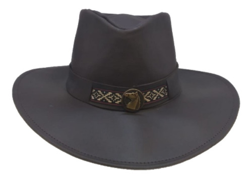 Sombrero Cuero Engrasado 1era Calidad Guns Leather Fábrica