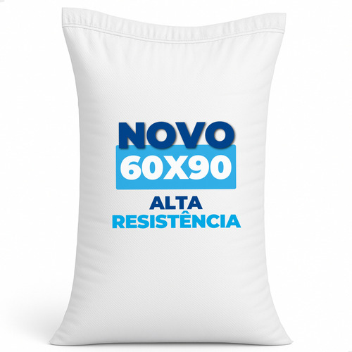 100 Saco Ráfia 60x90 Reciclagem Entulho Obra Grão 50kg Cor Branco