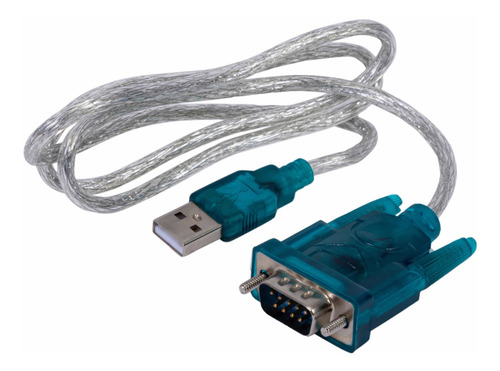 Cabo Conversor Porta Serial Rs232 Usb Azul Vga Machoxusb