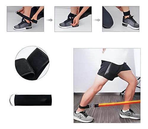 Set De 5 Bandas Elásticas Colores Tubulares Ak Sport