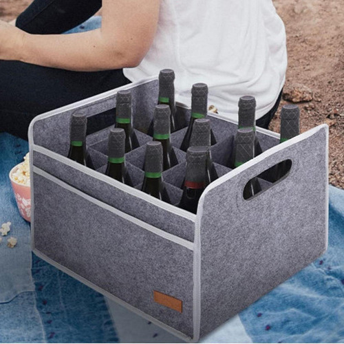 Caja Para Guardar 12 Botellas De Vino, Con Asa, Para