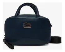 Comprar Tommy Hilfiger Bolso Cruzado Moda De Mujer Aw0aw17294 Acabado de los herrajes Níquel Color Dark Night Navy Correa de hombro Azul marino Diseño de la tela Lisa