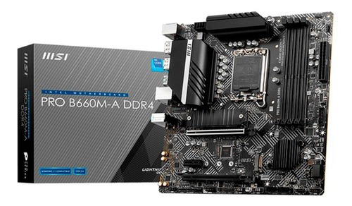 Tarjeta Madre Msi Pro B660m-a Ddr4 Intel 1700 Micro Atx