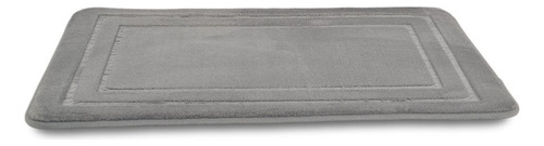 Alfombra Rectangular 40 X 60 Cm Rectángulos Gris 60 Cm 40 Cm Líneas Gris