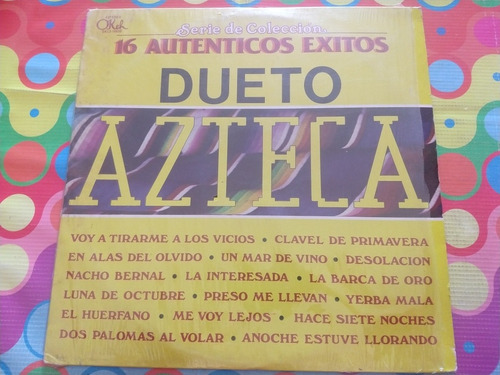 Dueto Azteca Lp 16 Auténticos Exitos W