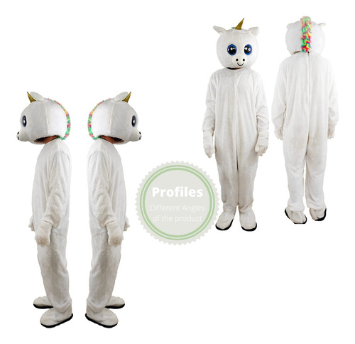 Unicornio Kawaii Overol De Unicornio Máscara Peluda De