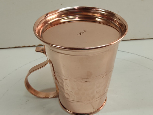 Imagen 4 de 5 de Chopero De Cobre 99.99% Tradicional Artesanía Chilena 350 Cc