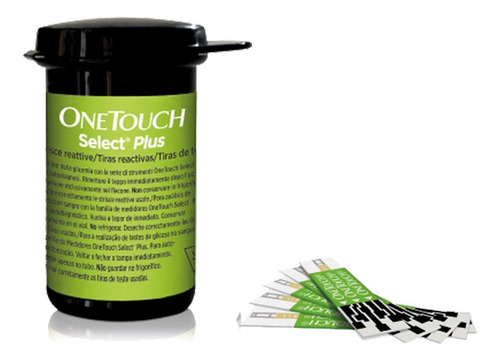 Tiras One Touch Select Plus - Caixa Com 50 Tiras Reagentes Azul