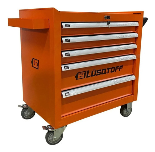 Carro Gabinete Porta Herramienta Lusqtoff Gml5-8 Profesional Color Naranja