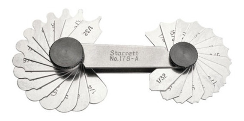 Starrett Calibrador D/radio Mod.178a 30hojas Concavo/convexo