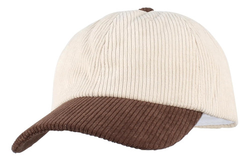 Gorra De Béisbol Unisex De Pana De Algodón Sólido De Perfil