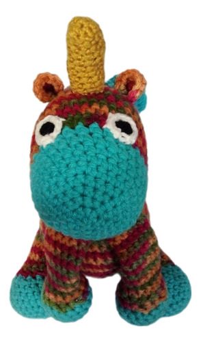 Amigurumi Unicornio Multicolor Peluche -crochet- 