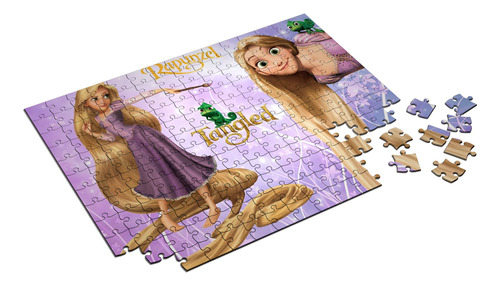Quebra-cabeça Rapunzel Enrolados Personalizado 60 Peças