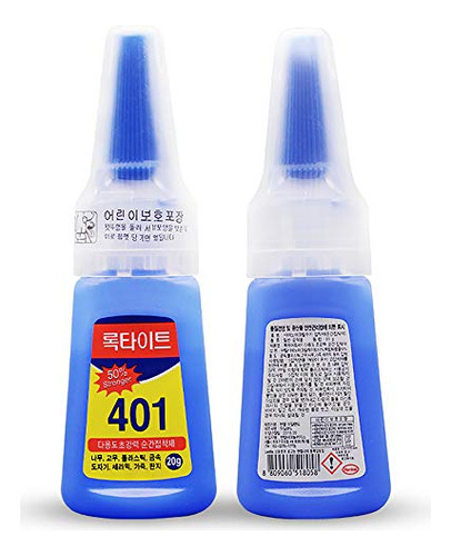 Super Glue Dries Instantly, 401 Strong Instant Adhesive...