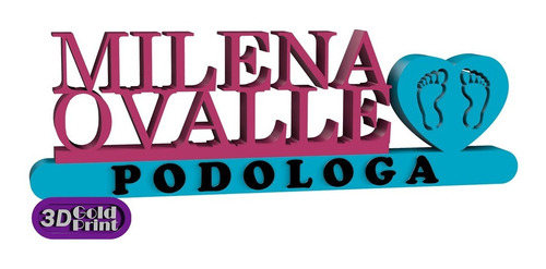Enfeite Profissão Podólogo Personalizado - Varias Cores