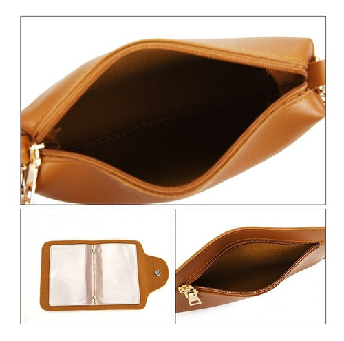 Imagen 4 de 7 de Set 4 Bolsas Mujer Moda Cartera Crossbody Tote Hobo Hombro